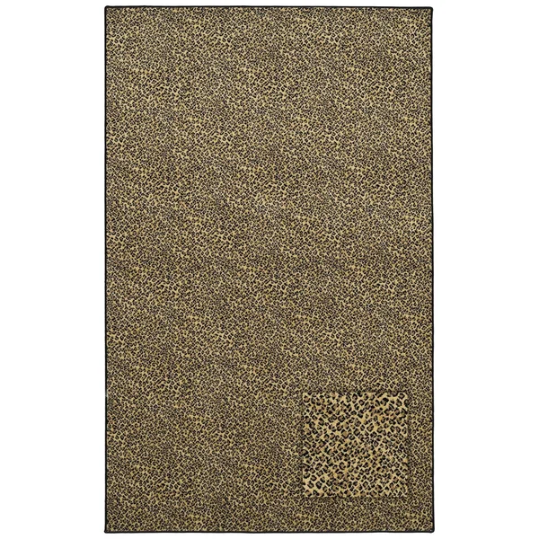 Saber Cheetah Animal Print High Performance Polypropylene Rug - 2'6 x 6'0 Runner