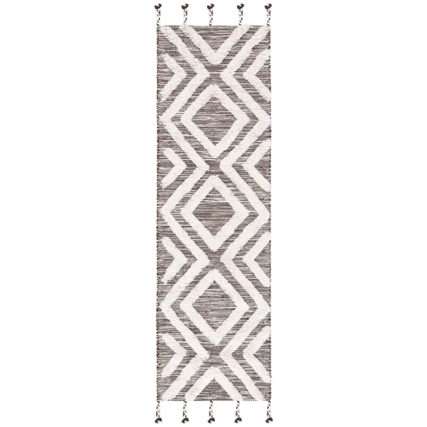 Safavieh Kenya Rug Collection KNY331Z - Black, Ivory - 8& x 10&