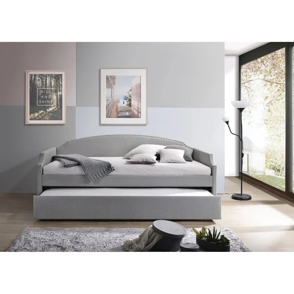 Yamna Upholstered Twin Daybed - Grey