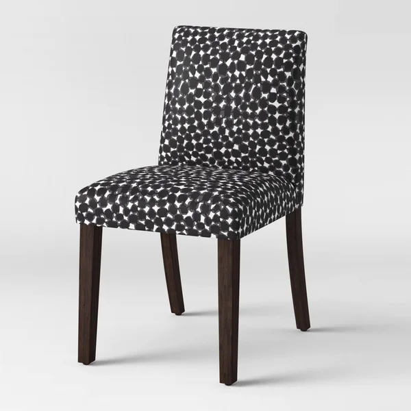 Modern Dining Chair Abstract Black/White Dot - Project 62