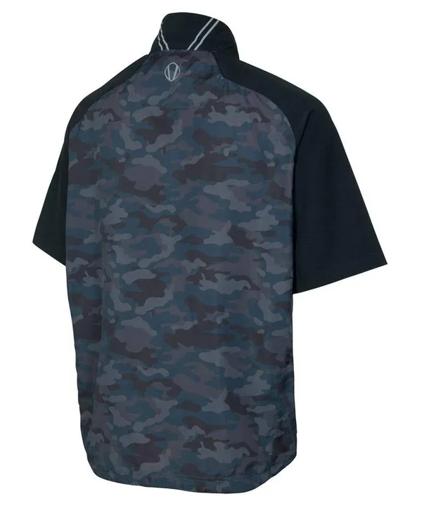 Sunice Men's Winston Short Sleeve Packable Wind Shirt- Blue - Size 3XL