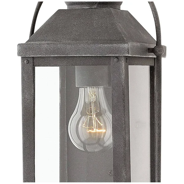 Hinkley Lighting 1850DZ Anchorage Outdoor Wall Light, Aged Zinc