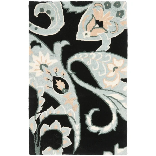 Safavieh Wyndham WYD377A 2&6x22 x 4&0x22 Black - Multi Area Rug