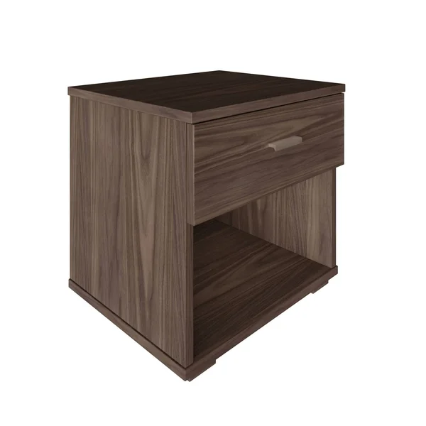 Noah Single Drawer Nightstand Walnut - Eco Dream