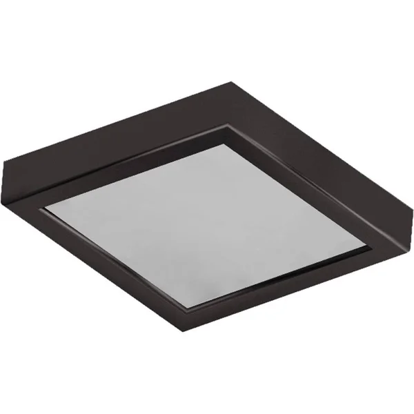 Volume Lighting V7082 Single Light 8x22 Wide Integrated LED Flush Mount Square Cei Antique Bronze