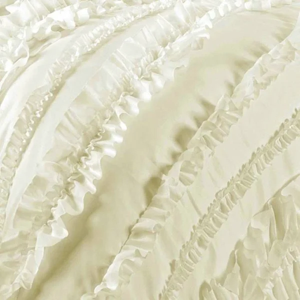 Gracewood Hollow Quist Ruffle 4-Piece Comforter Set - White - King