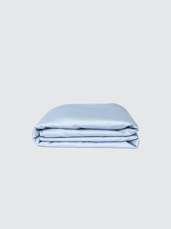 Molecule Cool Duvet COVER, King, Powder Blue