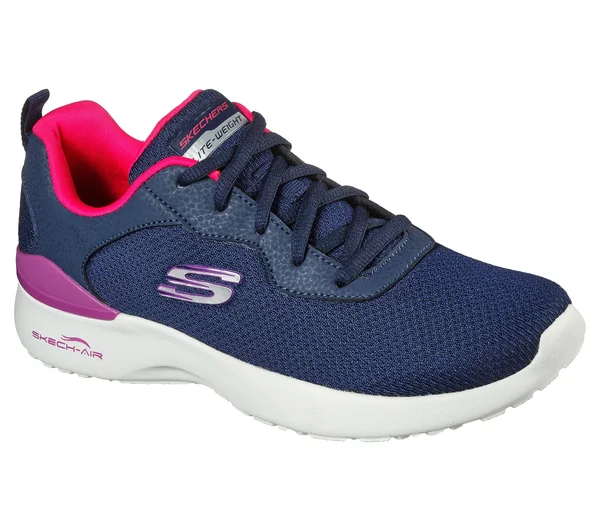 Skechers Skech-Air Dynamight - Radiant Choice Navy, Pink - Size 6.5