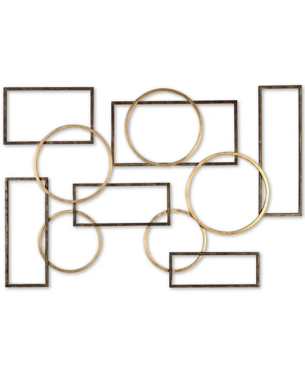 Uttermost 04062 Elias Bronze & Gold Wall Art