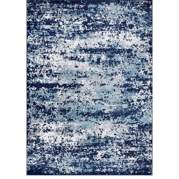 Concard Global Trading 69556 7 x 9 ft. Abstract Area Rug Navy