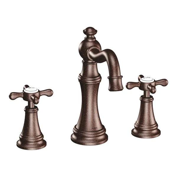 Moen TS42114ORB Weymouth Oil Rubbed Bronze Two-Handle Bathroom Faucet