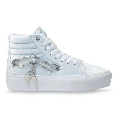 Vans Chain Sk8-Hi Platform 2.0 (Ballad Blue/Silver) Women's 9.0 Men \x3d 10.5 Women