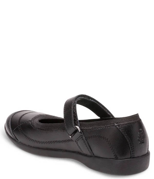 Hush Puppies Girls& Reese Mary Jane, Size: 12, Black