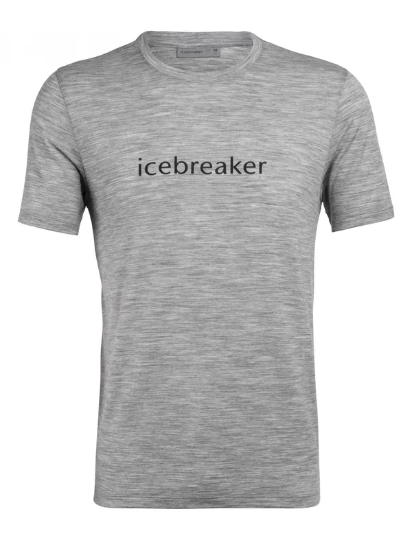 Icebreaker Tech Lite SS Crewe Icebreaker Wordmark - Men's