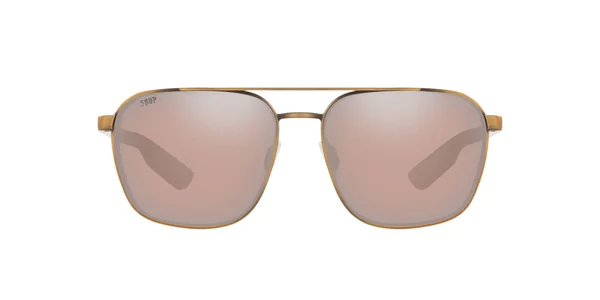 Costa Del Mar Wader 580P Polarized Sunglasses, Gold/Silver