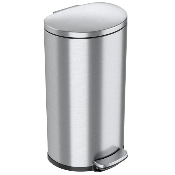 iTouchless SoftStep 8 Gallon Kitchen Step Trash Can with Odor Filter & Removable Inner Bucket, Stainless Steel, 30 LITER Sem