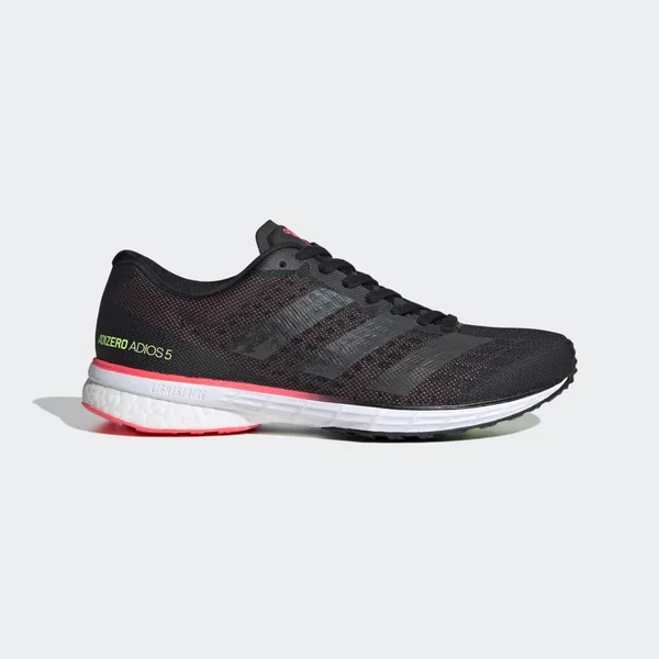 Adidas Adizero Adios 5 Shoes - Women's - Core Black, Signal Pink - 6