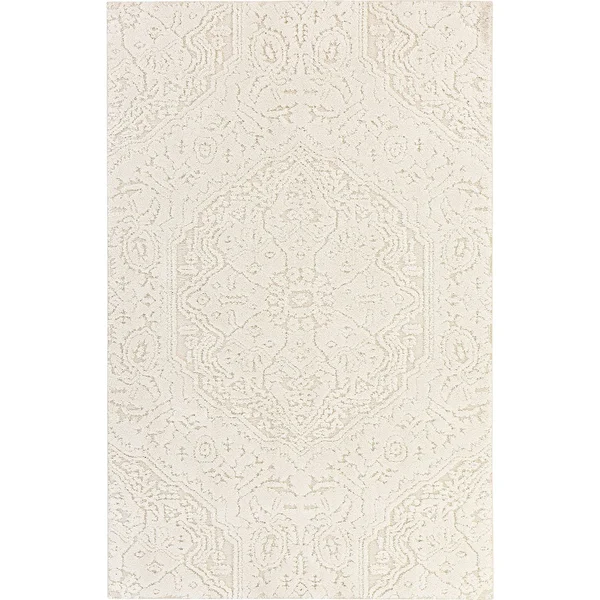 Mohawk Home Francesca Cream 6 ft. 6 in. x 9 ft. 6 in. Area Rug - Ivory