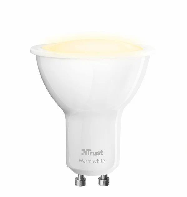 Trust Smart Lighting Dimmable Warm White Spotlight GU10 ZLED - 6 W, Compatible with Philips Hue and More, Energy Class A+, Zigbee