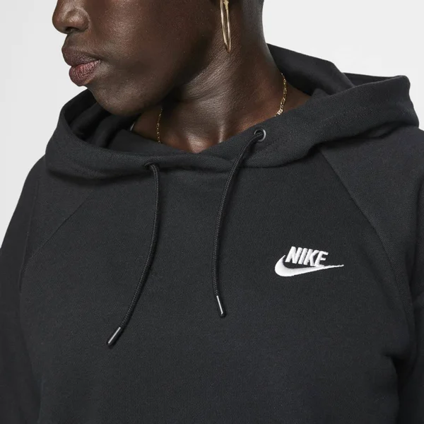 Nike Women's Sportswear Essential Fleece Hoodie - Black/White