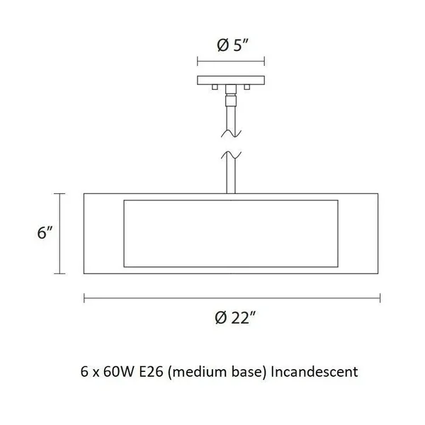 Sonneman 6022.13 - Puri 22x22 Pendant, Satin Nickel