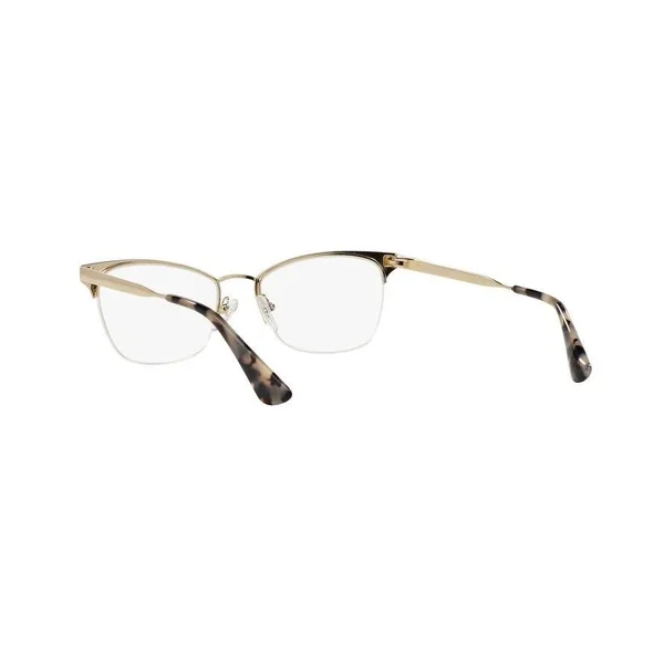 Prada PR 65QV Eyeglasses, Black/Pale Gold, Size: 51-17-140