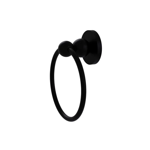 Allied Brass BL-16 Bolero Collection Towel Ring - Matte Black