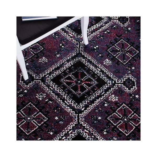 Vintage Hamadan VTH293V Purple - Black - 2-3 x 8