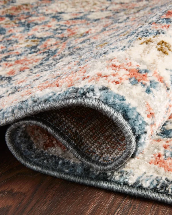 Loloi II Saban SAB-03 Navy Rust Rug - 5 ft 3 in x 5 ft 3 in Round