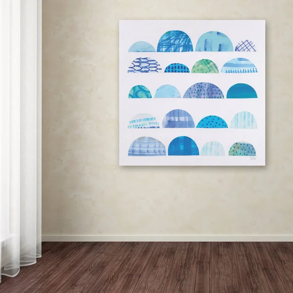Trademark Fine Art 'Half Moon Abstract I' Canvas Art by Melissa Averinos - Size: 18 x 18
