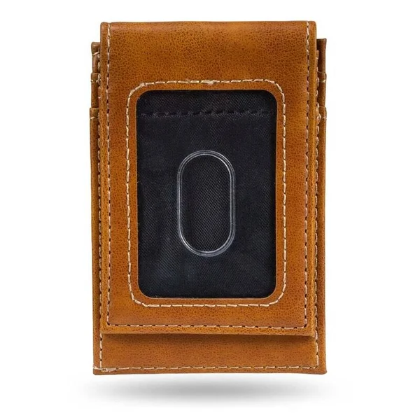 Sparo Brown Seattle Seahawks Personalized Front Pocket Wallet