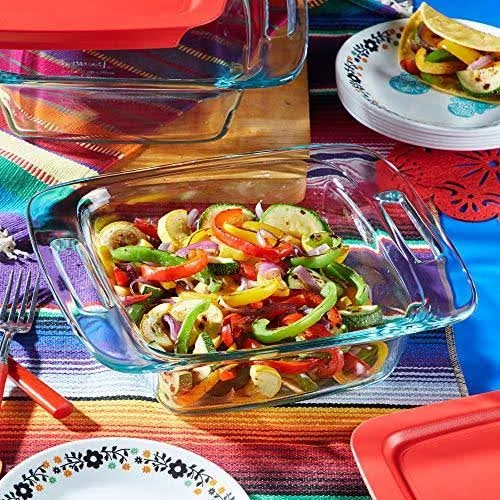 Pyrex Easy Grab Baking Dish with Lid Food Storage - 8x22 x 8x22