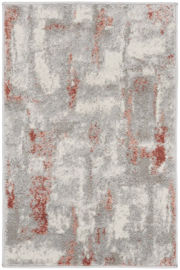 Nourison Elation ETN06 Area Rug - Grey Brick, 9& x 12&