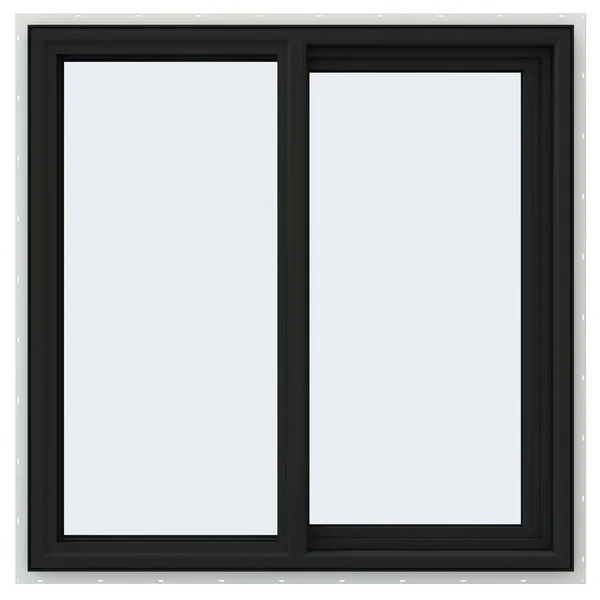 JELD-WEN 36 in. x 36 in. V-4500 Series Bronze FiniShield Vinyl Right-Handed Sliding Window with Fiberglass Mesh Screen CX7615