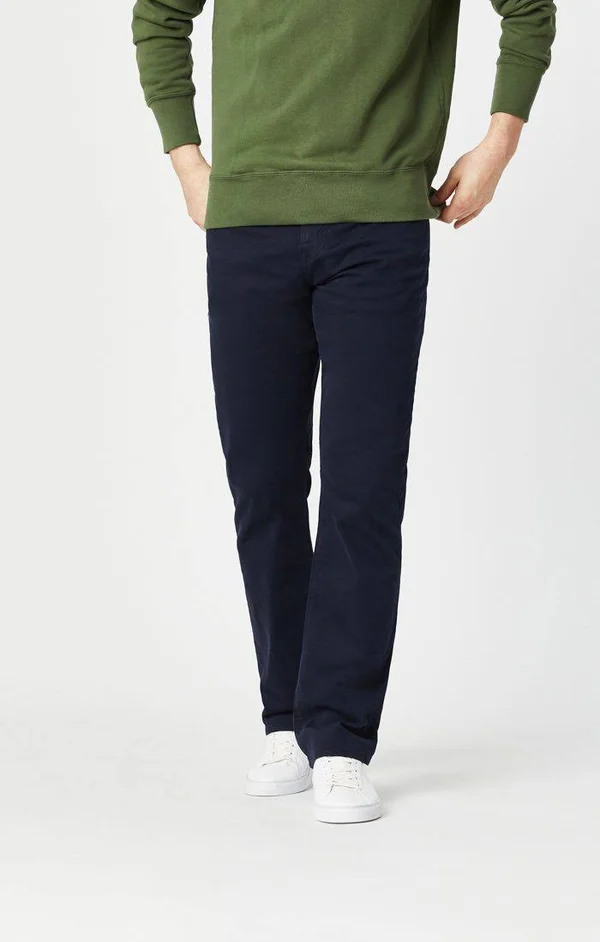 Mavi Jeans Matt Relaxed Fit Twill Pants - Blue - 40 x 32
