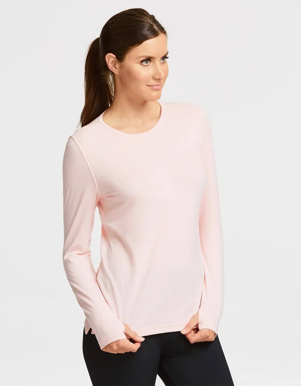 Long Sleeve T-Shirt UPF 50+ Sensitive Collection - Womens Sun Safe Top Oatmeal