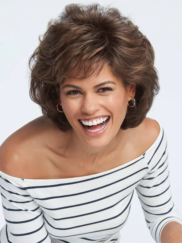Raquel Welch Salsa Synthetic Wig - R9s Glazed Mahogany