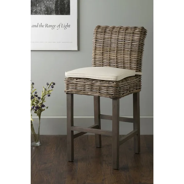 East at Main &s Dyer Brown Rattan Counter Stool