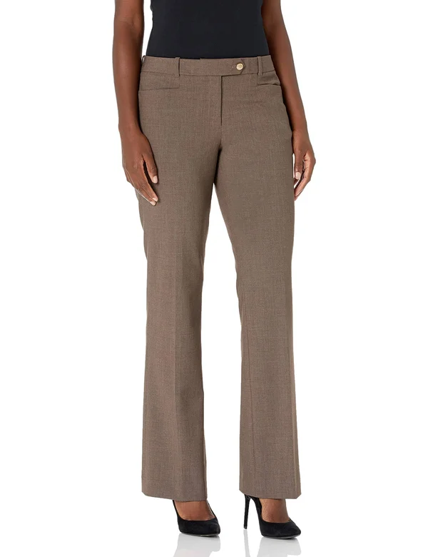 Calvin Klein Women's Luxe Basic Pants - Heather Taupe - Size 12