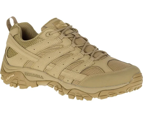 Merrell Men's Moab 2 Tactical Shoe Wide Width, Size: 7.5, Coyote