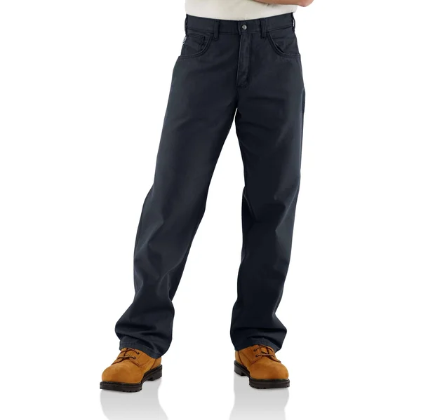 Carhartt Men's Dark Navy Flame-Resistant Canvas Pant
