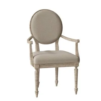 McGee Upholstered Arm Chair Fairfield Chair 8789 Barley/French Oak