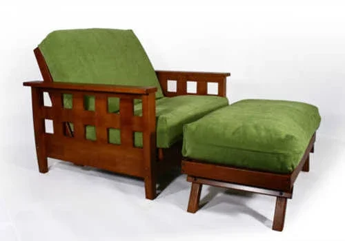 Lambton Warm Cherry Loveseat Wall Hugger Futon Set by Strata Furniture