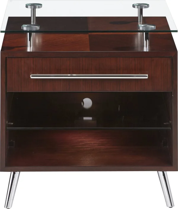 Progressive Furniture Studio City Dark Mozambique Rectangular End Table