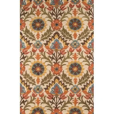 Shah Hand Tufted Wool Multi-Color Area Rug Bungalow Rose Rug Size: Rectangle 8& x 11&