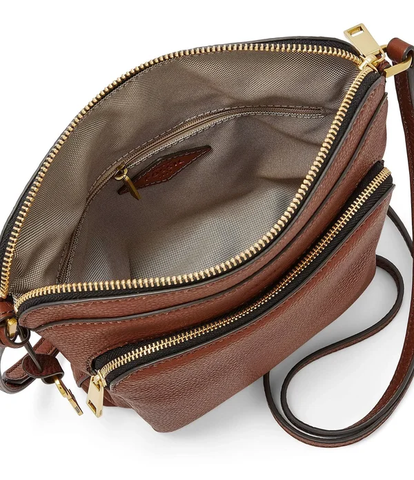 Fossil Brown Cindy Crossbody