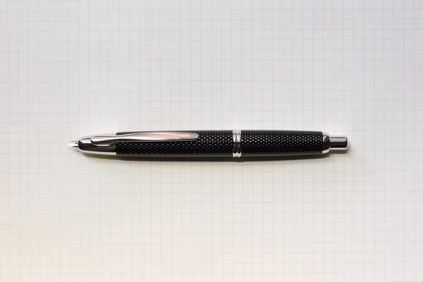Pilot Vanishing Point Fountain Pen - Black Carbonesque - Stub NIB