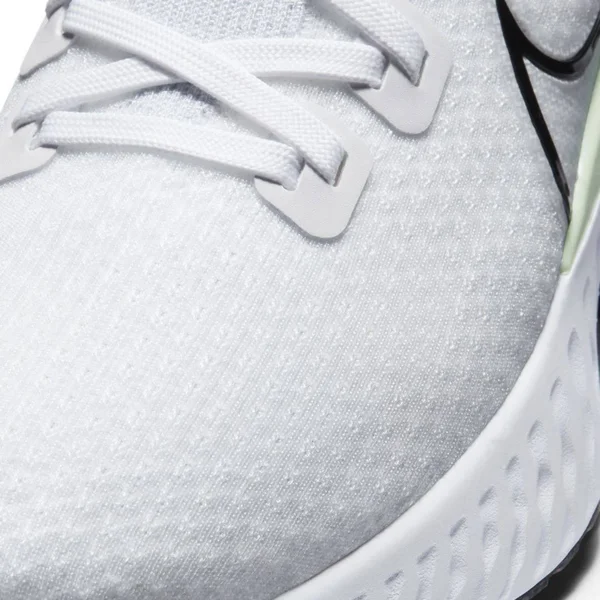 Nike React Infinity Run Flyknit White/Black/Vapor Green Men's Running Shoes, Size: 9.5