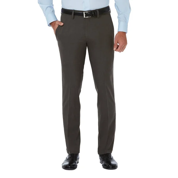 Haggar Men's Cool 18 Pro Slim Fit Flat Front Superflex Waistband Pant