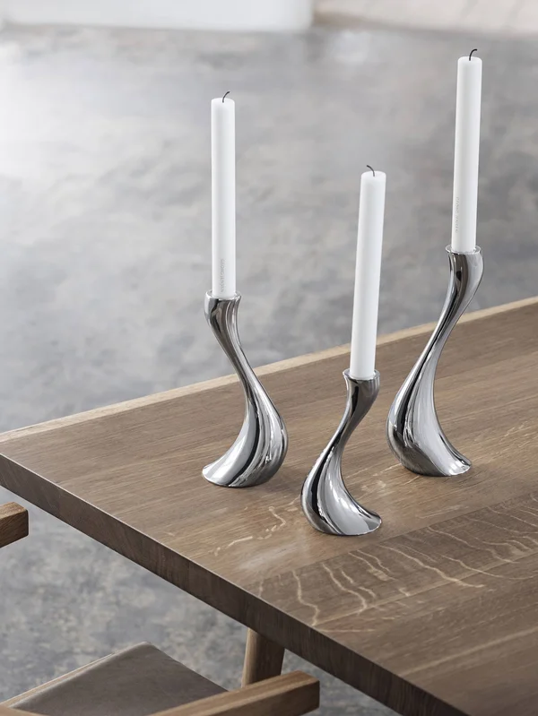 Georg Jensen, Cobra Candleholder - 3 Piece Set